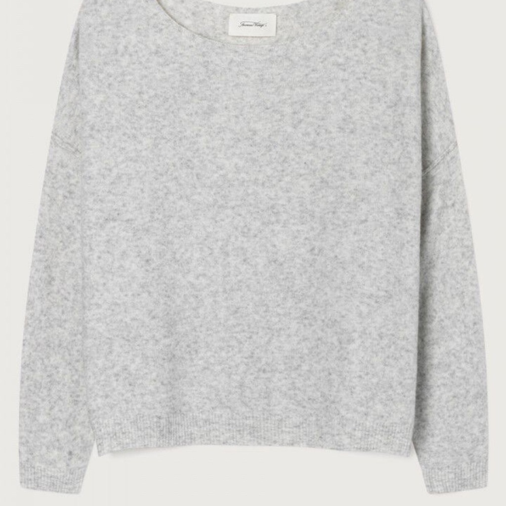American Vintage Light Gray Crewneck Sweater